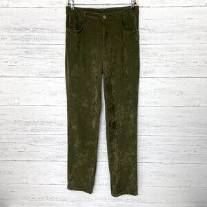 Sno Skins Women's Olive Green Pants Stretch Straight Leg size 8